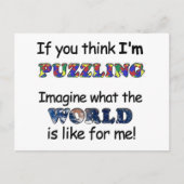 Carte Postale Si tu penses que je suis perplexe (Devant)