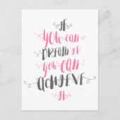 Carte Postale Si-tu-peux-rêver-il-tu-peux-le-réaliser-il (Devant)