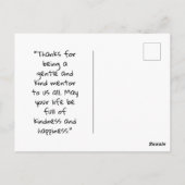 Carte Postale Si Vos Actions Inspirent Les Autres, John Quincy A (Dos)