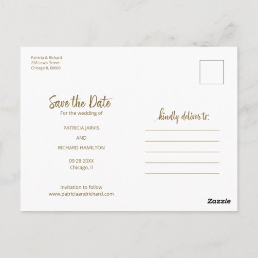 Carte Postale Si Vous Aimez Gâteau Enregistrer Cette Date Mariag (Dos)