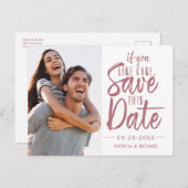 Carte Postale Si Vous Aimez Gâteau Enregistrer Cette Date Photo (Devant / Derrière)