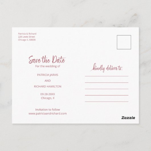 Carte Postale Si Vous Aimez Gâteau Enregistrer Cette Date Photo (Dos)