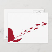 Carte Postale Si vous aimez quelque chose, libérez-le (Devant / Derrière)