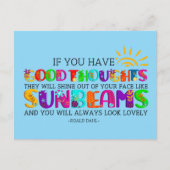 Carte Postale Si Vous Avez De Bonnes Pensées, Ils Brilleront (Devant)