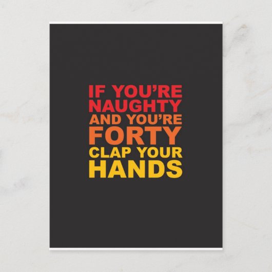 Carte Postale SI VOUS AVEZ DE LA MAL ET QUE VOUS ÊTES FORTY.jpg (Devant)