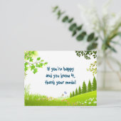 Carte Postale Si vous êtes heureux et que vous connaissez les ar (Debout devant)