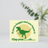 Carte Postale Si vous êtes heureux et que vous le savez (Debout devant)