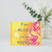 Carte Postale Si vous le croyez, vous pouvez le réaliser! (Debout devant)