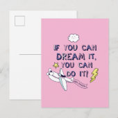 Carte Postale Si vous le rêvez vous pouvez le faire (Devant / Derrière)
