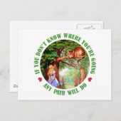 CARTE POSTALE SI VOUS N'ALLEZ PAS OÙ VOUS ALLEZ, N'IMPORTE QUEL  (Devant / Derrière)