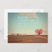 Carte Postale Si vous n'avez pas d'argent pour voyager - marcher (Devant / Derrière)