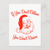 Carte Postale Si vous ne croyez pas, vous ne recevrez pas (Devant)