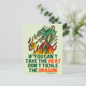 Carte Postale Si vous ne pouvez pas prendre la chaleur (Debout devant)