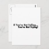 Carte Postale Si vous ne tombez pas... (Devant / Derrière)