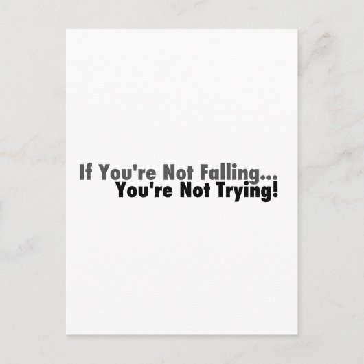 Carte Postale Si vous ne tombez pas... (Devant)