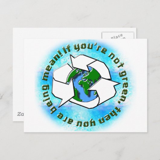 Carte Postale Si vous n'êtes pas vert (Devant / Derrière)