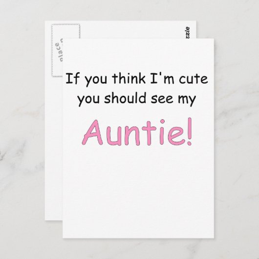 CARTE POSTALE SI VOUS PENSEZ MIEL CUTE, VOUS DEVRIEZ VOIR MON AU (Devant / Derrière)