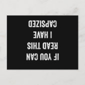 Carte Postale Si vous pouvez lire ceci, j'ai chaviré (Devant)