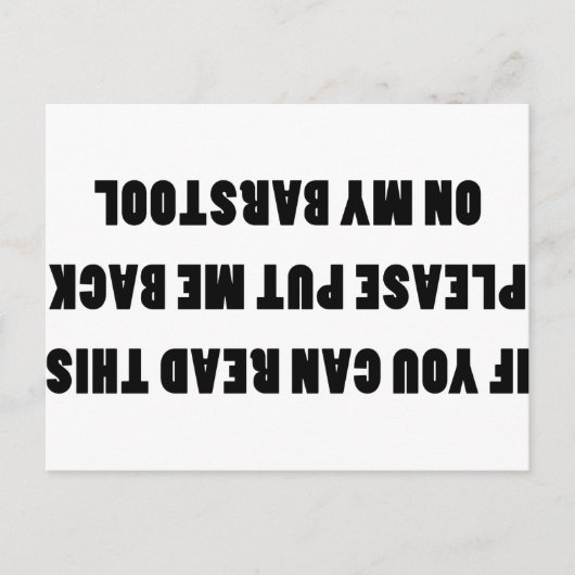 Carte Postale Si Vous Pouvez Lire Cela (Devant)