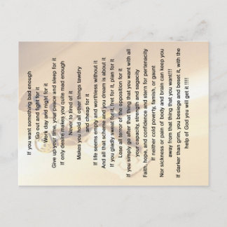 Carte Postale Si vous voulez quelque chose de assez mauvais cart