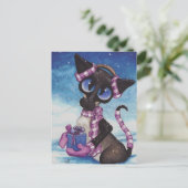 Carte Postale Siamais d'hiver (Debout devant)