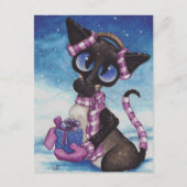 Carte Postale Siamais d'hiver (Devant)