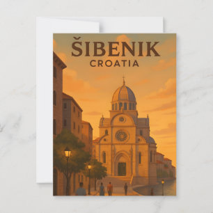 Carte Postale Šibenik Croatie Voyage Ancien- St. Jacques