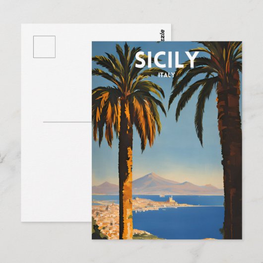 Carte Postale Sicile (Devant / Derrière)