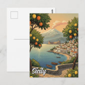 Carte Postale Sicile Italie (Devant / Derrière)