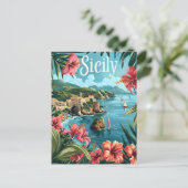 Carte Postale Sicile Italie (Debout devant)