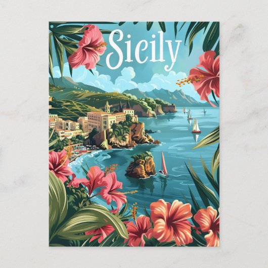 Carte Postale Sicile Italie (Devant)