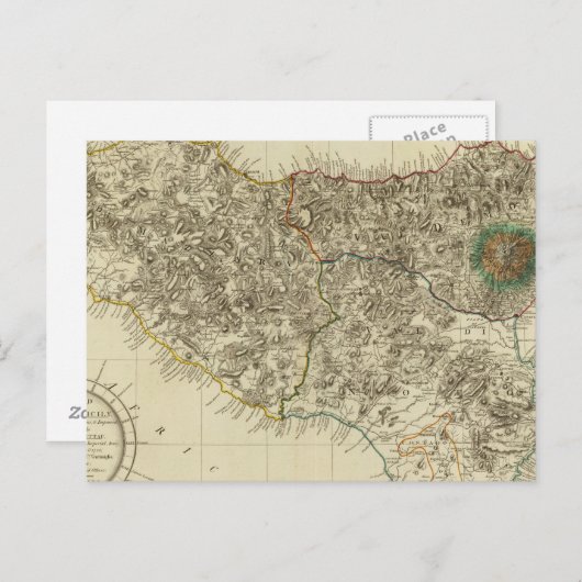 Carte Postale Sicile, Italie (Devant / Derrière)