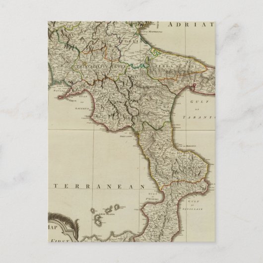 Carte Postale Sicile, Royaume de Naples (Devant)