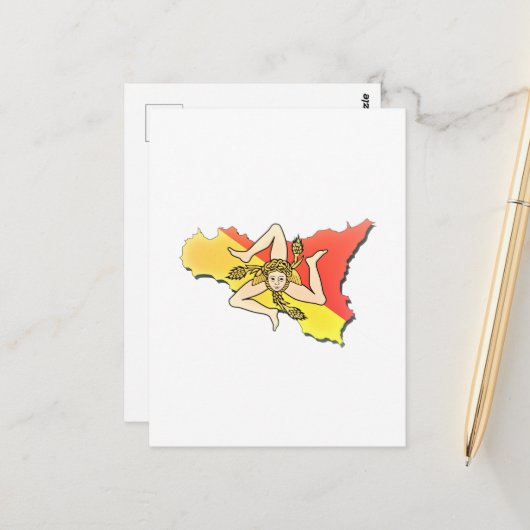 Carte Postale Sicilia 🇮🇹 ☀️ (Devant/Arrière en situation)