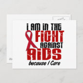 Carte Postale SIDA VIH dans la lutte 1 I soins (Devant / Derrière)