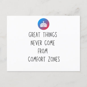 Carte Postale Side Hustle hors de mon Confort Zone Motivation