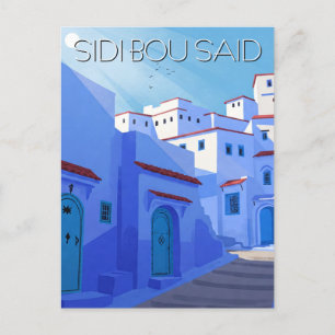 Carte Postale Sidi Bou Dit Tunisie Voyage Abstrait