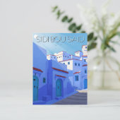Carte Postale Sidi Bou Dit Tunisie Voyage Abstrait (Debout devant)