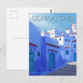 Carte Postale Sidi Bou Dit Tunisie Voyage Abstrait (Devant / Derrière)