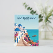 Carte Postale Sidi Bou Saïd Tunisie (Debout devant)