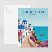 Carte Postale Sidi Bou Saïd Tunisie (Devant / Derrière)
