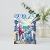 Carte Postale Sidi Bou Saïd Tunisie (Debout devant)