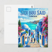 Carte Postale Sidi Bou Saïd Tunisie (Devant / Derrière)