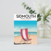 Carte Postale Sidmouth, Devon, affiche de voyage vintage (Debout devant)