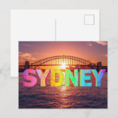 Carte Postale Sidney australie (Devant / Derrière)