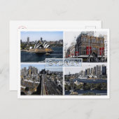 Carte Postale Sidney - Australie - Mosaïque - (Devant / Derrière)