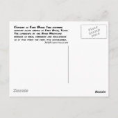 Carte Postale Siècle à Fort Davis (Dos)