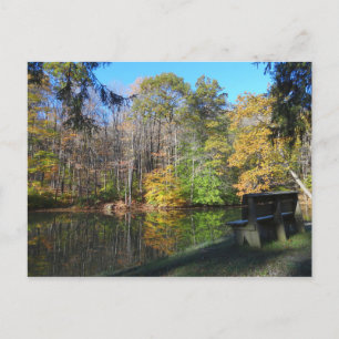 Carte Postale Siège avec vue d'automne en Pennsylvanie