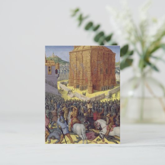 Carte Postale Siège de Jérusalem par Nebucadnetsar (Debout devant)