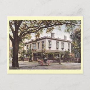 Carte Postale Siège de Sherman, Savannah, Géorgie Vintage
